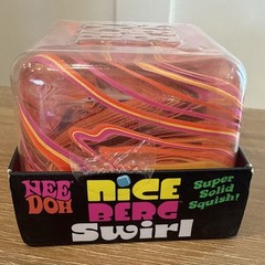NEW Schylling Needoh Nice Berg Swirl – Giant Swirl Nice Cube Yellow Pink Orange