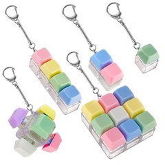 XQC 5 Pack Keyboard Fidget Toy – Crisp Clicking Stress Small, Multicolor