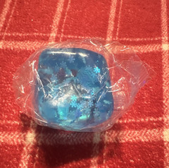 Blue Glitter Gel Tactile Squeeze Toy Stress Ball, Age 17 Years & Up