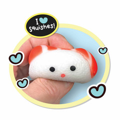3 Pack Ja-Ru Kawaii Cutie Sushi Puffs Stretchy Squishy Sensory Toys