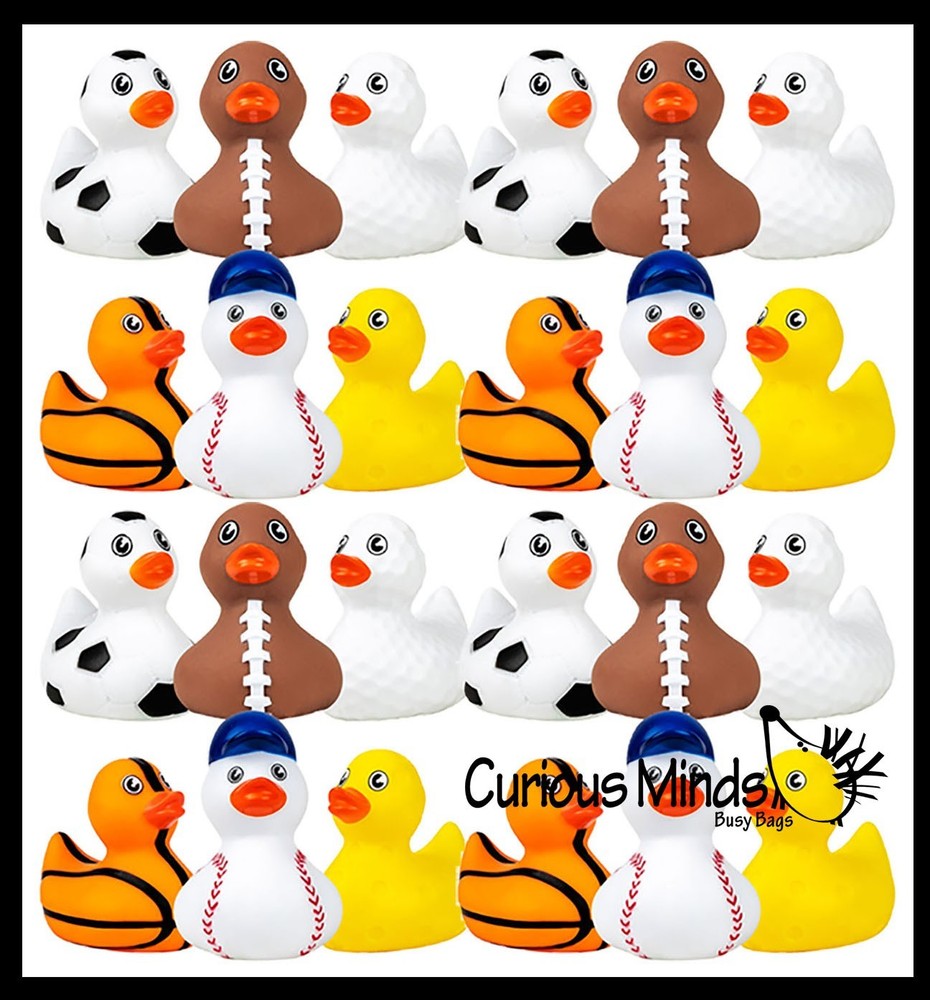 24 Regular 2″ Marble Print Rubber Ducks – Rubber Duckies – Cute Novelty Prize Re