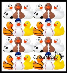24 Regular 2″ Marble Print Rubber Ducks – Rubber Duckies – Cute Novelty Prize Re