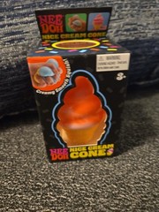 100% Authentic Needoh Ice Cream Cone ORANGE New In box Made By Schylling