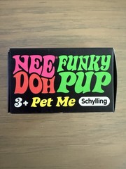 Schylling NeeDoh Teal FUNKY PUP Squeeze Ball Squish Nee Doh Authentic New Sealed
