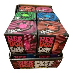 NeeDoh Fuzz Ball Lot of 12 With Cardboard Display!