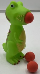 Foam Ball Popper Toy – Squeeze & Launch T-Rex Dinosaur Toy w/ 3 Foam Balls