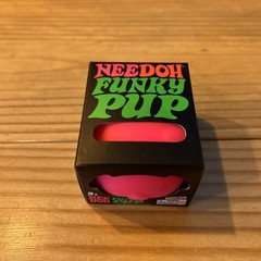 New NeeDoh Funky Pup Squeeze Ball Super Squish PINK