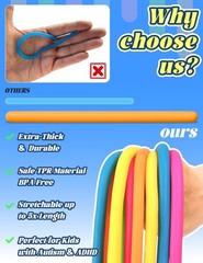 10 Pack Sensory Toys for Kids – Upgraded 0.55 inches, Multi-colored