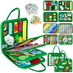 Esjay Toddler Busy Board Montessori Toys for Boys Medium, Green Multipages