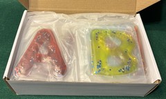 New in box set of 38 Sensory Alphabet Gel Fidget Letters Educational Toy glitter