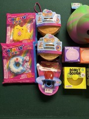 Squishy Toys Lot of 15 Assorted,Speks, butter, tabs, J’Adore Dumpling, Minecraft