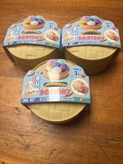 3x All Colors Squishi Steam Bunz Toy Bun Sensory Squishy Fidget Incredible Play
