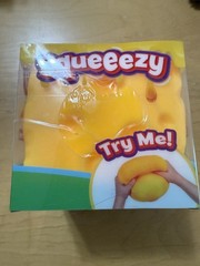 Sunny Days Jumbo Cheese Squishy Squeeze Sensory Fidget Stress Relief Toy