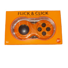 J’Adore Flick & Click Fidget Pad Gamer Controller Theme Orange Black New