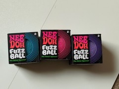 NEEDOH VELVET FUZZ BALL BLUE/PURPLE/PINK