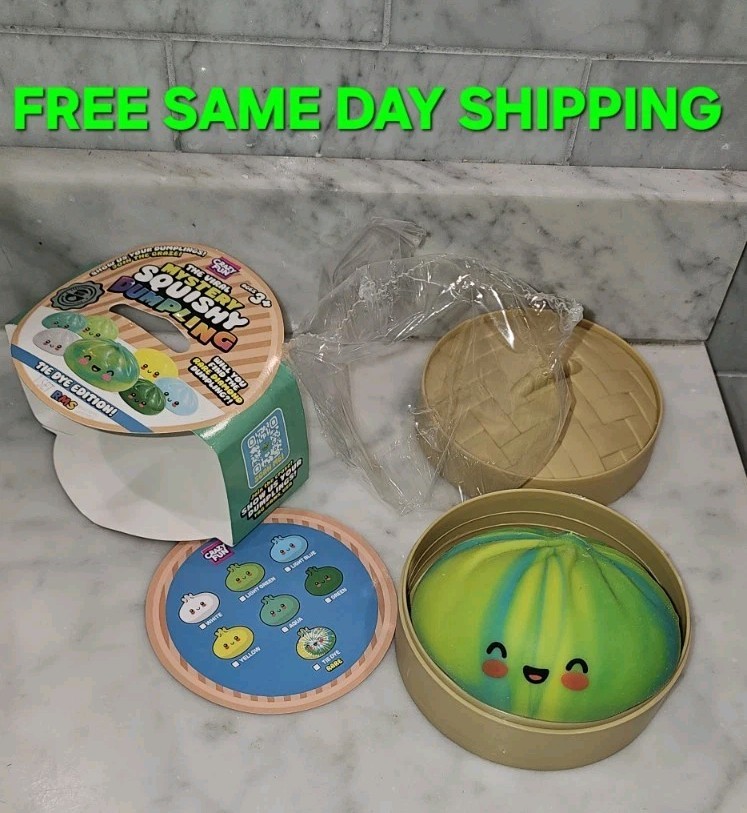 ULTRA RARE TIE DYE Mystery Squishy Dumpling Chase Crazy Fun RMS. FREE SHIPPING