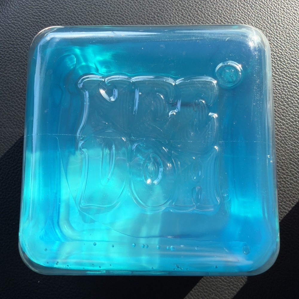 NeeDoh Nice Berg Blue XL Giant Nee Doh Niceberg Solid Squish Cube Ice Block