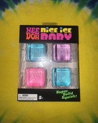 NeeDoh Schylling Nee Doh Nice Ice Baby Squeeze Toy 4-Pack Multicolor Authentic