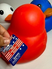 🇺🇸 Patriotic Duck Squishy Bundle | Red White Blue ❤️🤍💙 SET OF 3 – NEW!