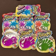 Jaru Sticky Snap Hand Bundle Giant & Mini Sticky Stretch Fidget Toy Lot of 7