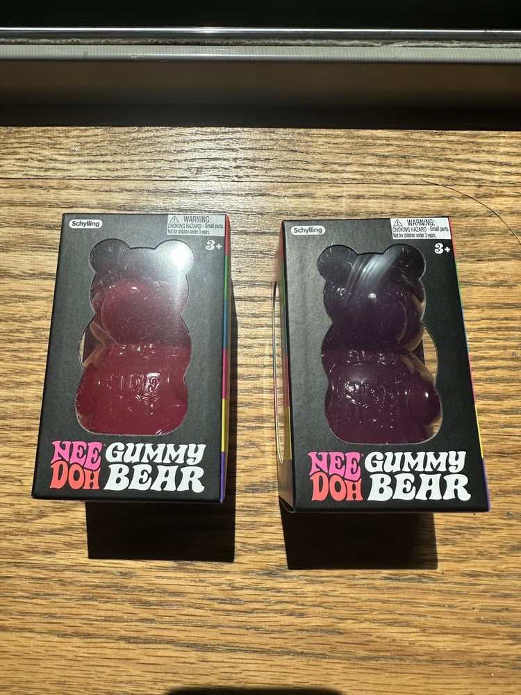2 NeeDoh Gummy Bear – Pink & Purple