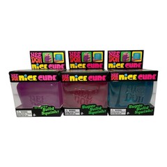 Needoh Shylling Nice Cube Set of 3 Squishy Fidget ASMR Sensory Toys