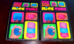 (2 pack) NeeDoh Nice Cube (Blue) Super Solid Squish Authentic Brand New. Squishy