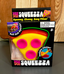 Schylling NeeDoh Squeeza, Squishy Pizza, Authentic, Brand New-Unopened