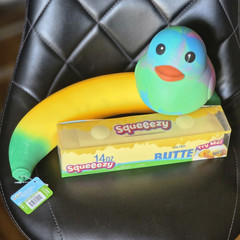 Squeezy Lot: Banana, Duck, Butter Box