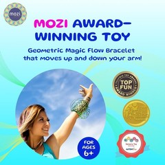 Geometric Magic Flow Bracelet – Easy to Use – 3D Bracelet Spiral Toy, Spinnin…