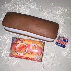 Viral Sunny Days Squeezy Hot Dog & Ice Cream Sandwich Jumbo Size Lot of 2