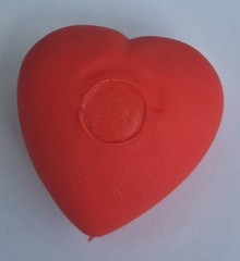 ​Red Heart Squishy Toy-Liquid Slime Fill- Relaxing Swish Sound ASMR-New & Sealed