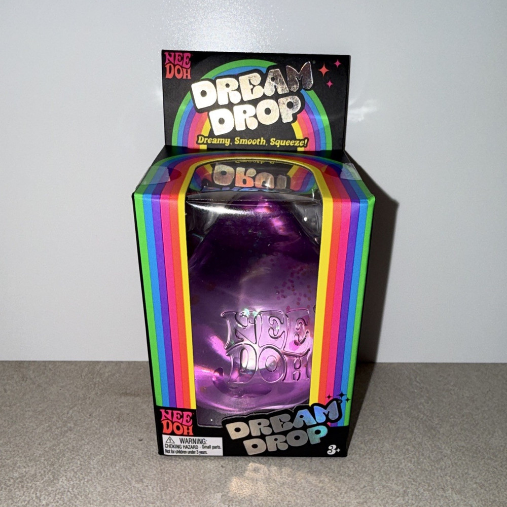 NeeDoh Dream Drop Purple Tactile Squeeze Toy, Age 3-4 Years, Ages 3-5
