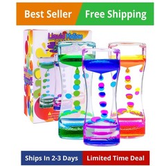 Liquid Motion Bubbler Visual Sensory Toys, Liquid Bubbler for Kids and Adults…