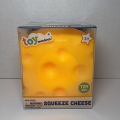 New Toymendous Squeeze Cheese Tactile Squishy Sensory Stress Relief Toy