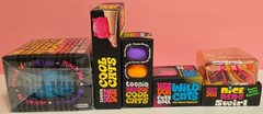Needoh Nee Doh Lot of 5 Bundle Set Super Teenie Fuzz Ball Cats Nice Berg Swirl