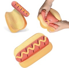 Sunny Days Squish Hot Dog 2-in-1 Squishy Sensory Soft Fun Toy Viral Squeeze