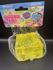 Sugar Swaps Building Blocks Yellow Glitter Squishy Sensory Fidget Toy ORB NEW (1