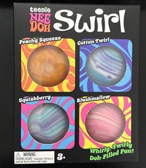 NeeDoh Teenie Swirl 4-pack Nee Doh, 3 NeedDoh Nice Cubes (lot Of 4)