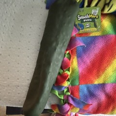RMS SmushMart Pickle Squishy Squeezy Squeeze Toy, Green, Ages 5+