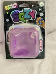 Sunny Days SQZY Squeezy Cube Light‑Up Squishy 3” Purple Gel Fidget – NeeDoh Styl