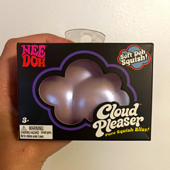 Schylling Nee Doh Cloud Pleaser Soft Doh Squish Squeeze Toy, Purple 26005NAB