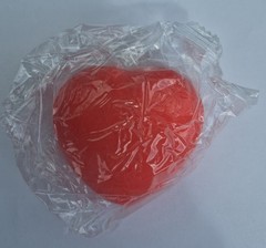 ​Red Heart Squishy Toy-Liquid Slime Fill- Relaxing Swish Sound ASMR-New & Sealed