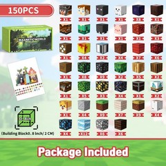 150PCS Magnetic Blocks for Kids, 0.8in Magnetic Building Block Toys for Boys Gir