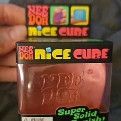 Nee Doh Nice Cube Super Solid Squish Pink Squeeze Toy, MPN 26014HY