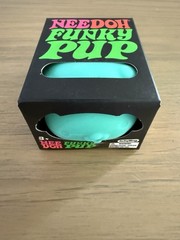 Schylling NeeDoh Teal FUNKY PUP Squeeze Ball Squish Nee Doh Authentic New Sealed