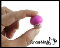 24 Adorable Soft Mushroom Figurines – Cute School Supply Gift – Desk Pet – Colle
