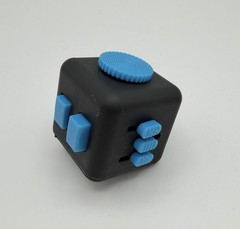 The Gidget Widget Stress & Anxiety Relief 6 Functions Black & Blue Handheld