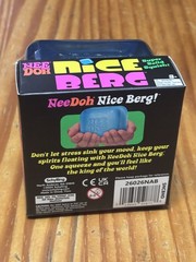 Schilling NeeDoh Nice Berg Blue XL Giant Nee Doh Niceberg Solid Squish Cube New!