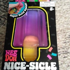 Nee Doh Nice-Sicle Super Solid Squish Soft Touch Stick Purple/Pink/Blue/Yellow